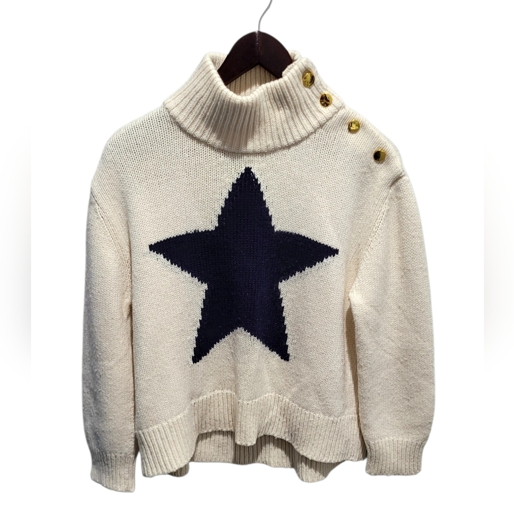 Kate Spade Star Turtleneck Sweater Size Large - Picture 4 of 11